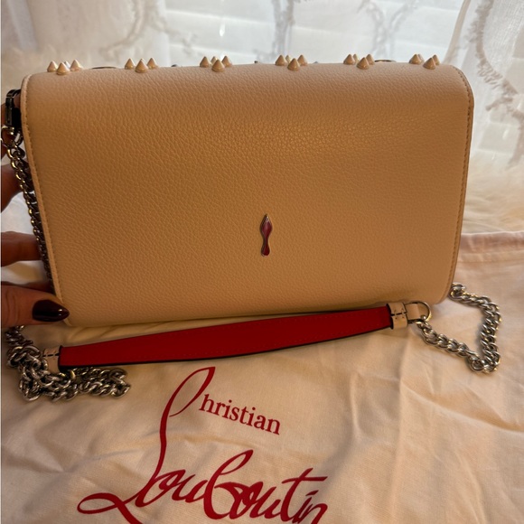 Christian Louboutin Beige Embellished Shoulder Bag - Picture 3 of 7